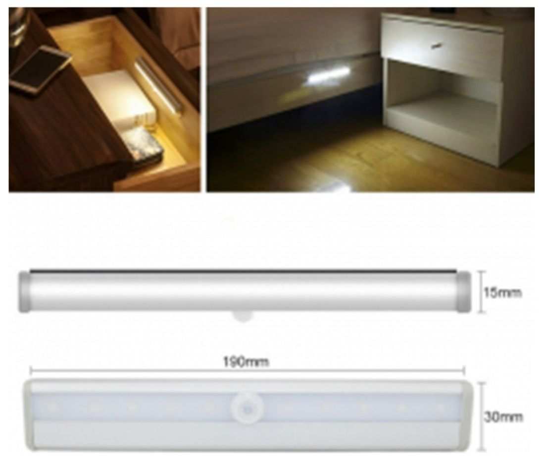 Luz Barra Led Con Sensor Movimiento Muebles Baño Cocin Gianpa Variedades