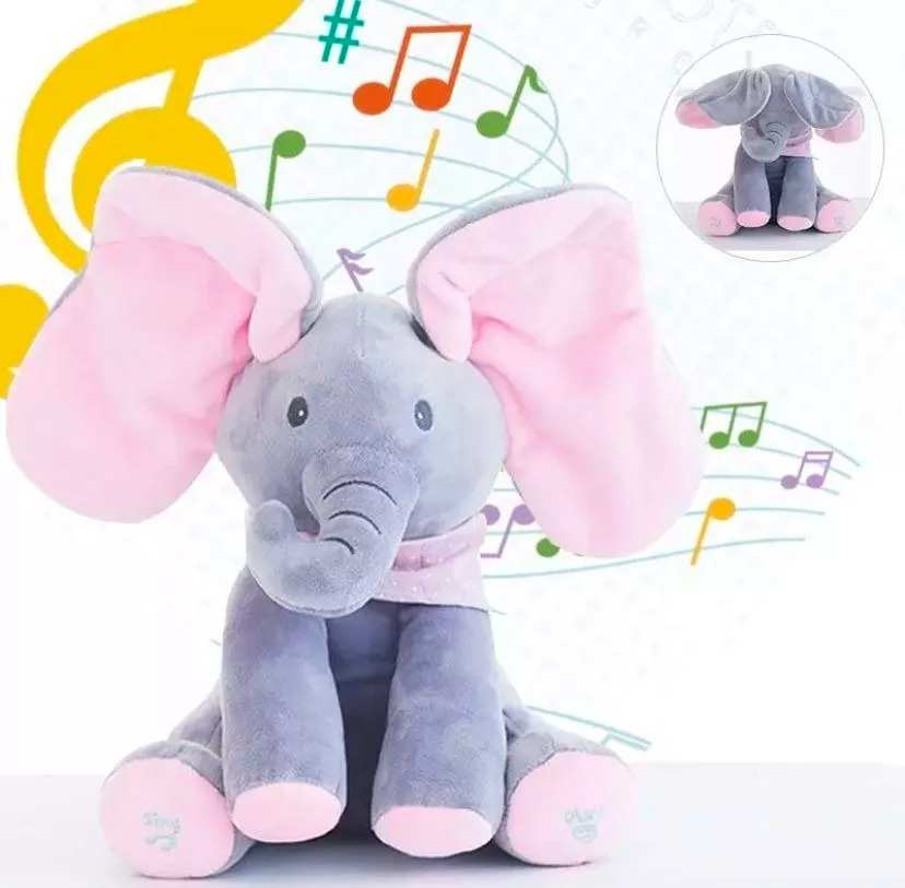 Elefante Musical De Apego Peek A Boo Gianpa Variedades