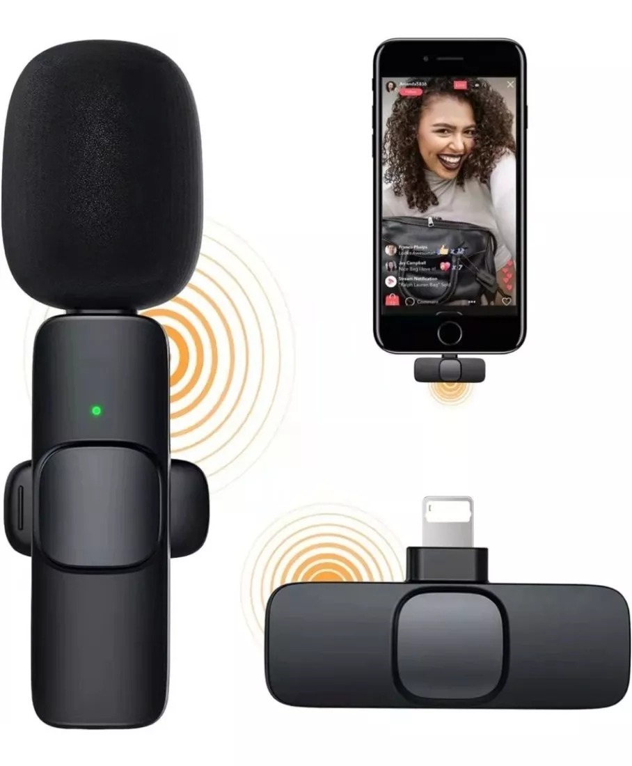 Microfono de solapa para celular conexion tipo c con clip