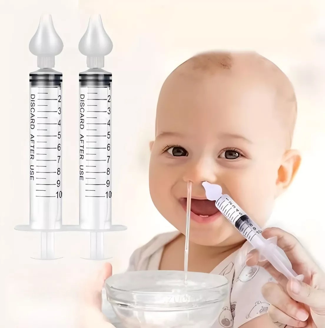 Jeringa Lavado Nasal Para Bebés Y Adultos