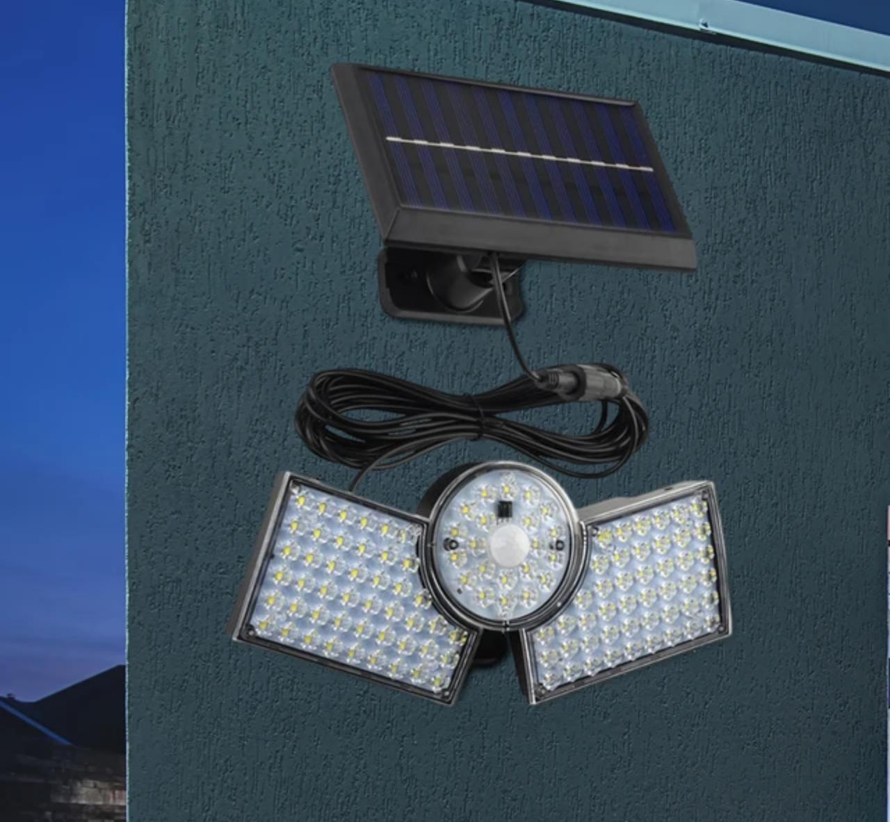 Lampara Farol Solar Foco 20 Led Sensor Movimiento Exterior