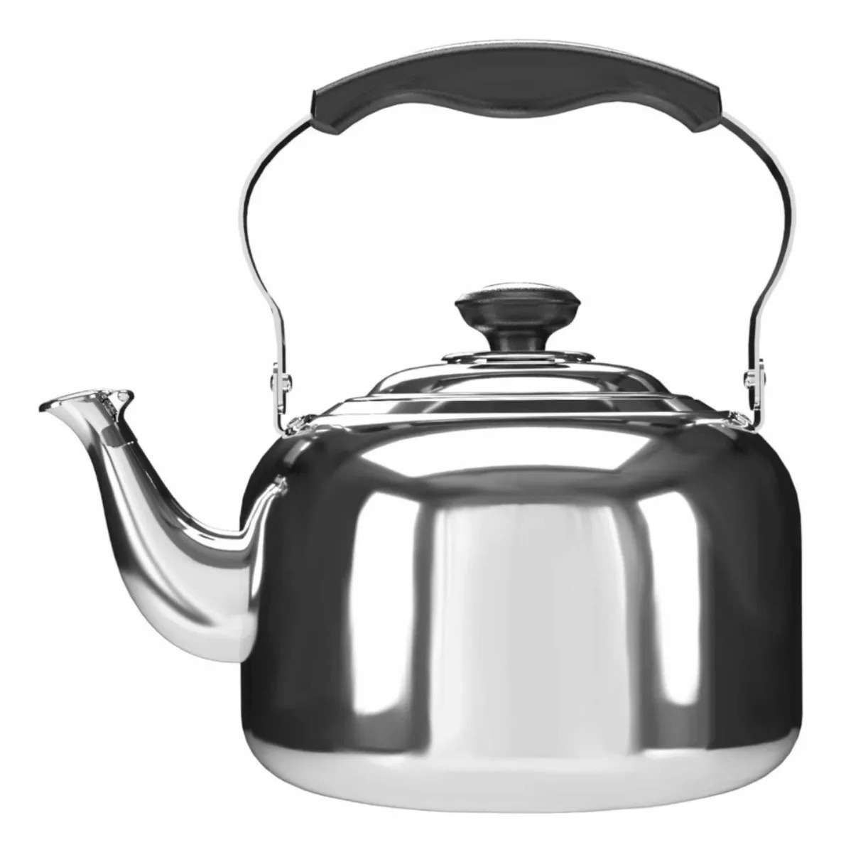 Tetera 1 Litros kettle Color plateado c/filtro