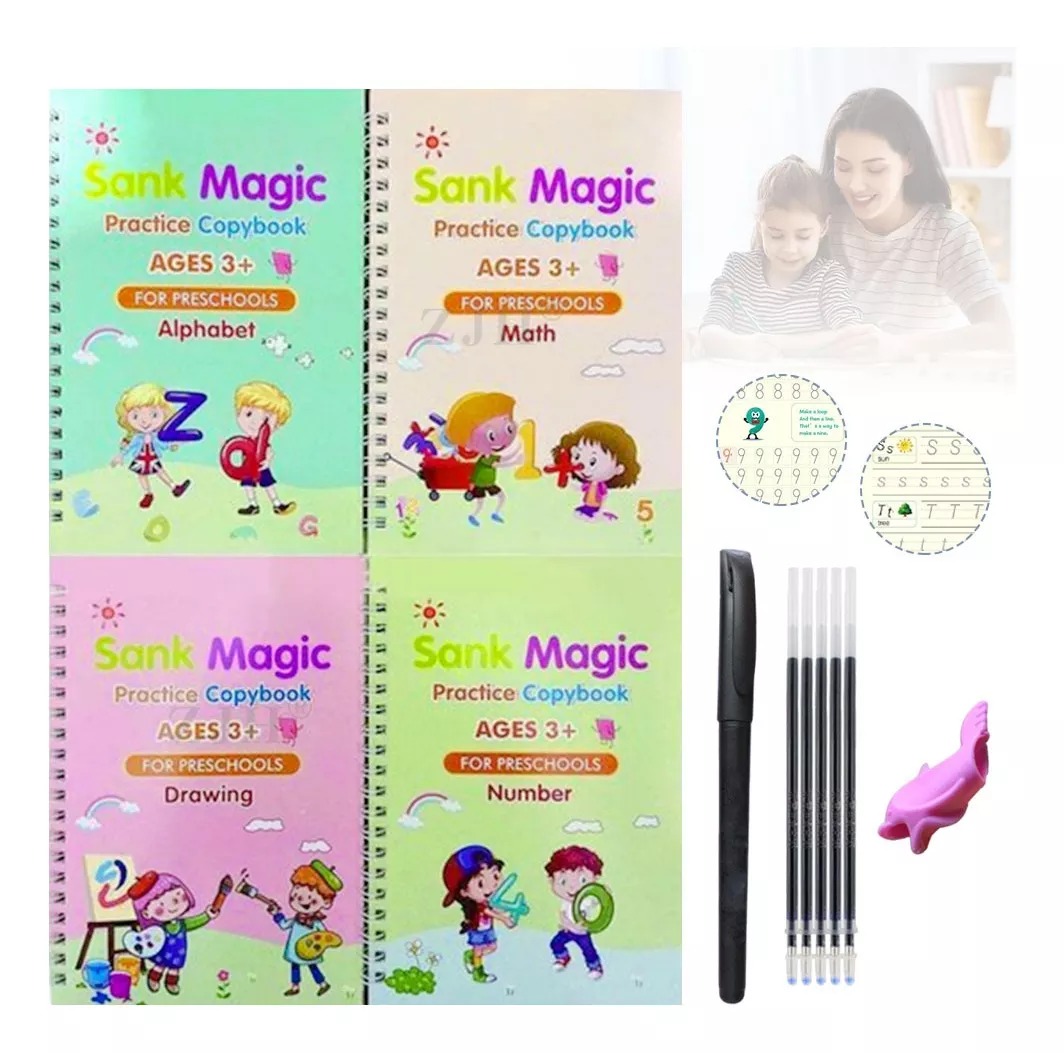 Magic Práctica Copybook Set Magic Caligrafía Cuaderno