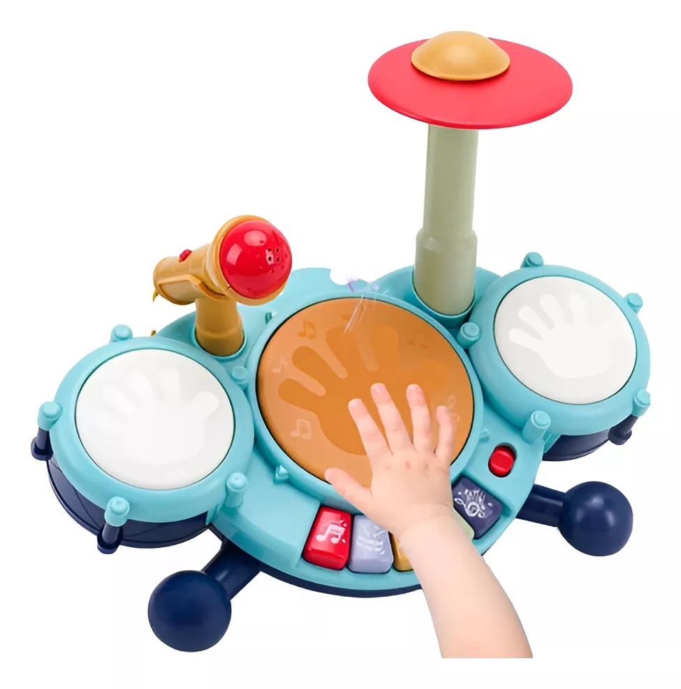 Juguete Bateriamusical Para Bebe Touch Con Piano Y Micrófono