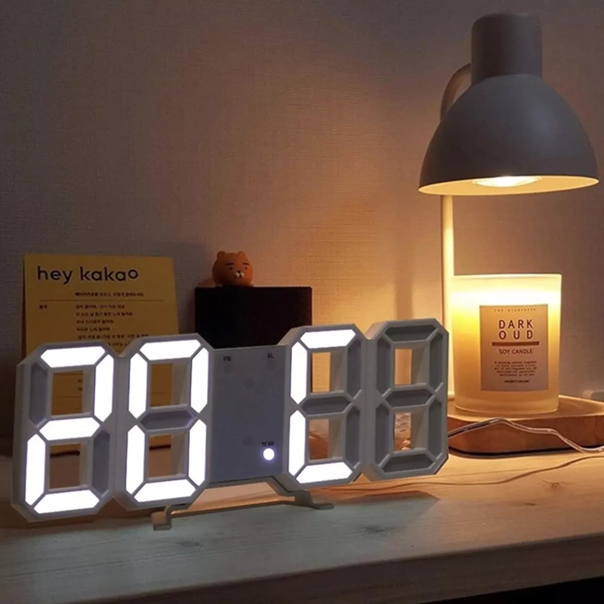 Reloj de mesa digital 3D Gamer LED