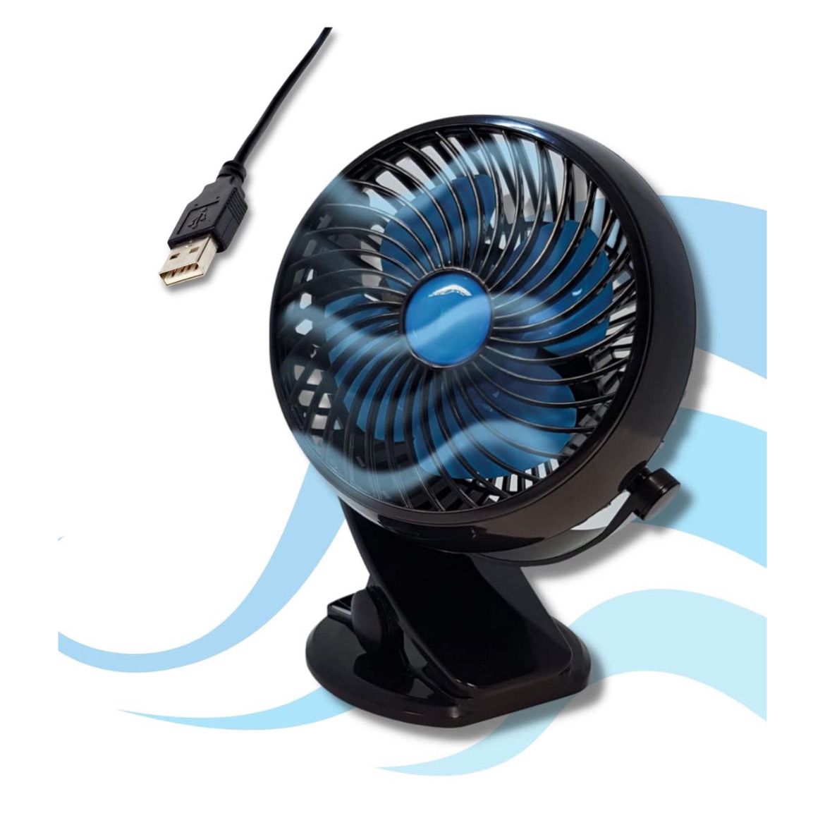 Ventilador Recargable De Pinza Portatil