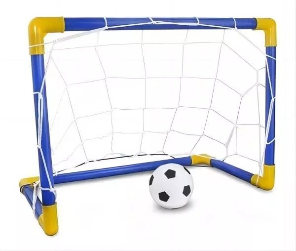 Set 2 Arcos De Fútbol + Balón Y Bombín Juegos Exterior Niños