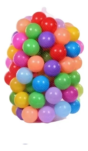 Set 50 Pelotas Plásticas De Piscina Colores Niños