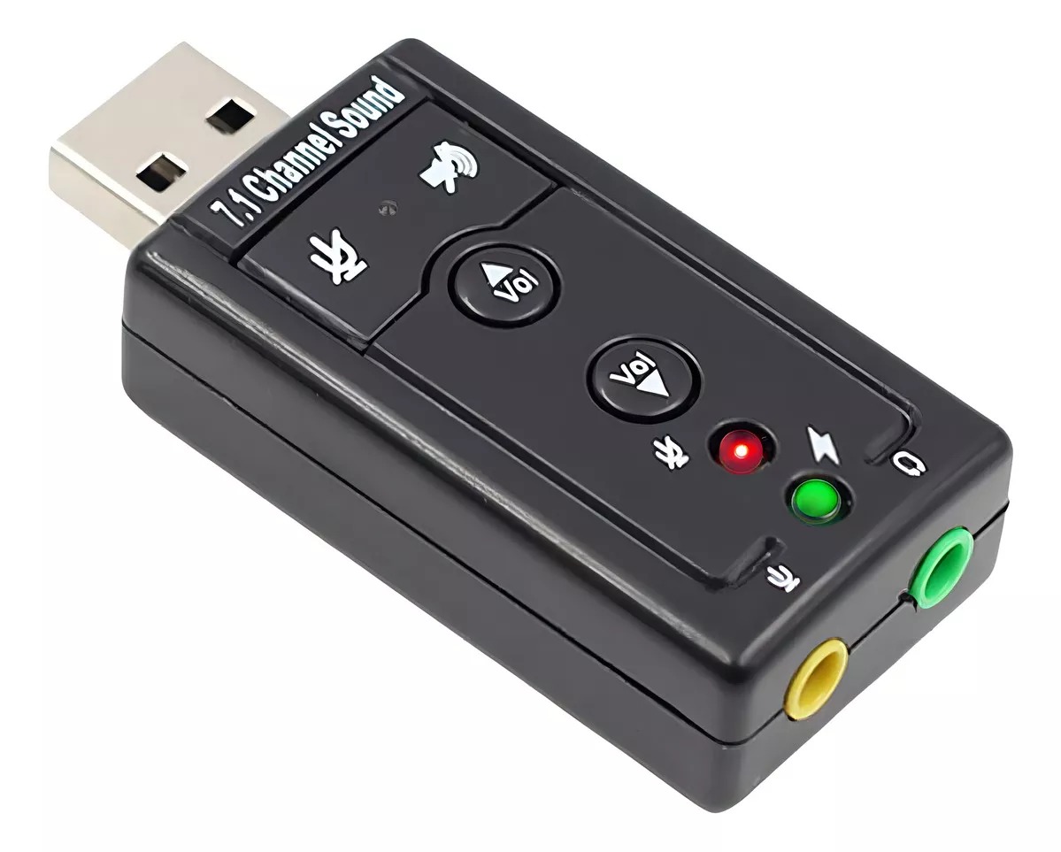 Tarjeta de sonido USB 7.1 Adaptador de audio P2 Fone Pc Notebook