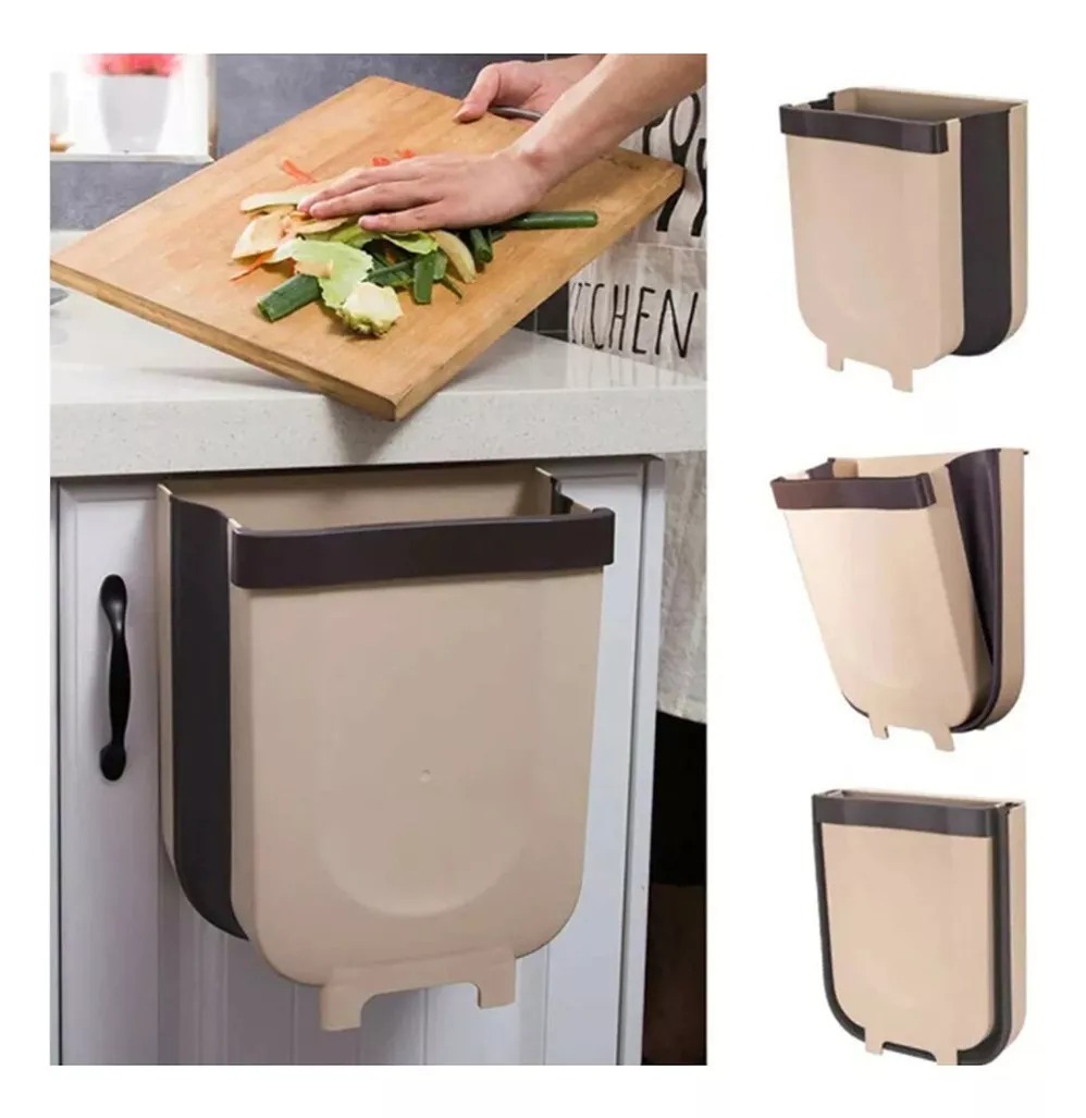 Basurero Papelera Plegable Resistente Multiuso Baño Cocina