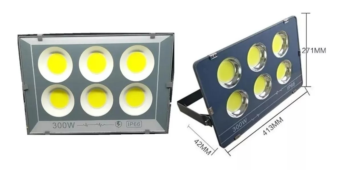 Foco Proyector 300w Led Con Base Pared