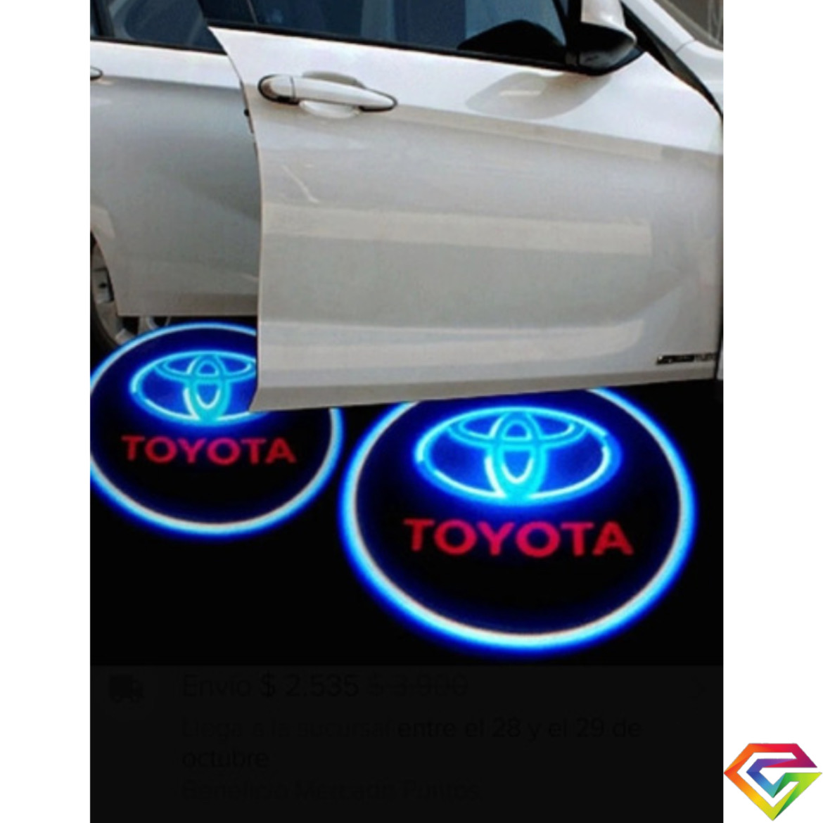Luz Cortesía Puertas Led Logos Toyota Bmw Nismo